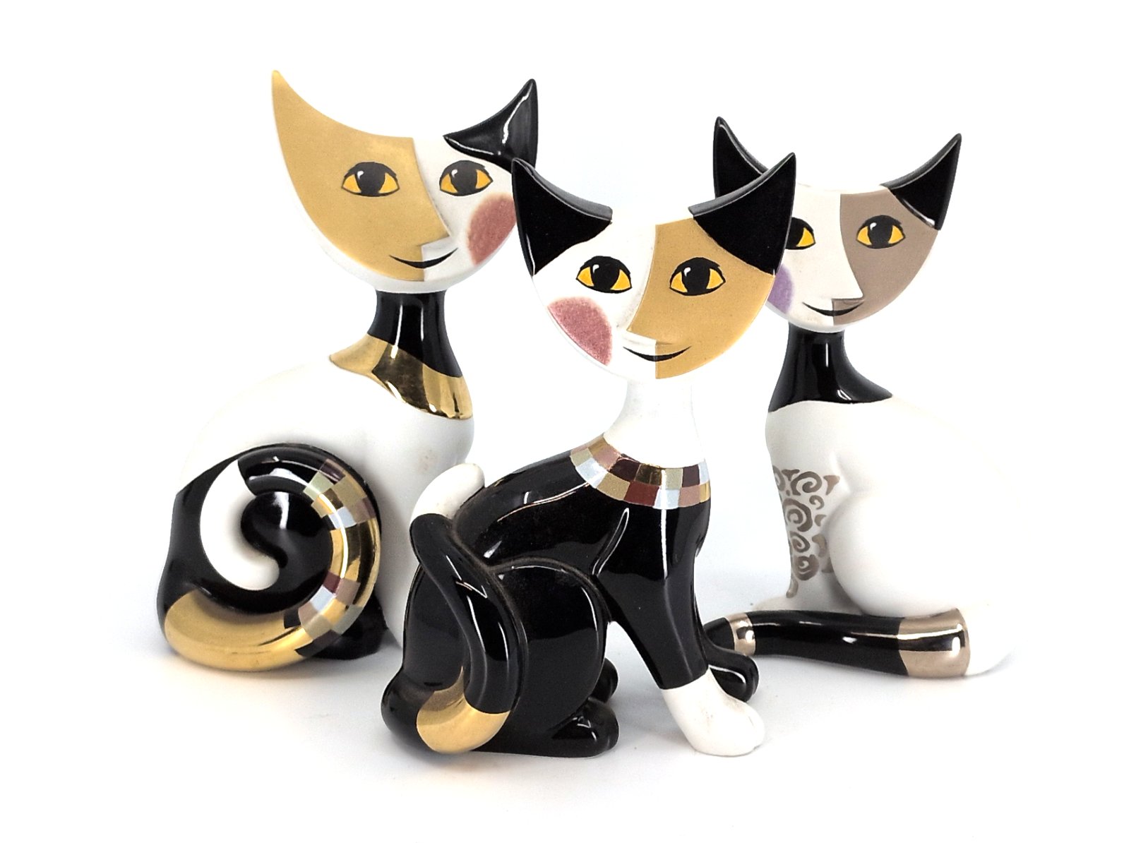 Los 124 – 3 Figuren, Katzen, Goebel