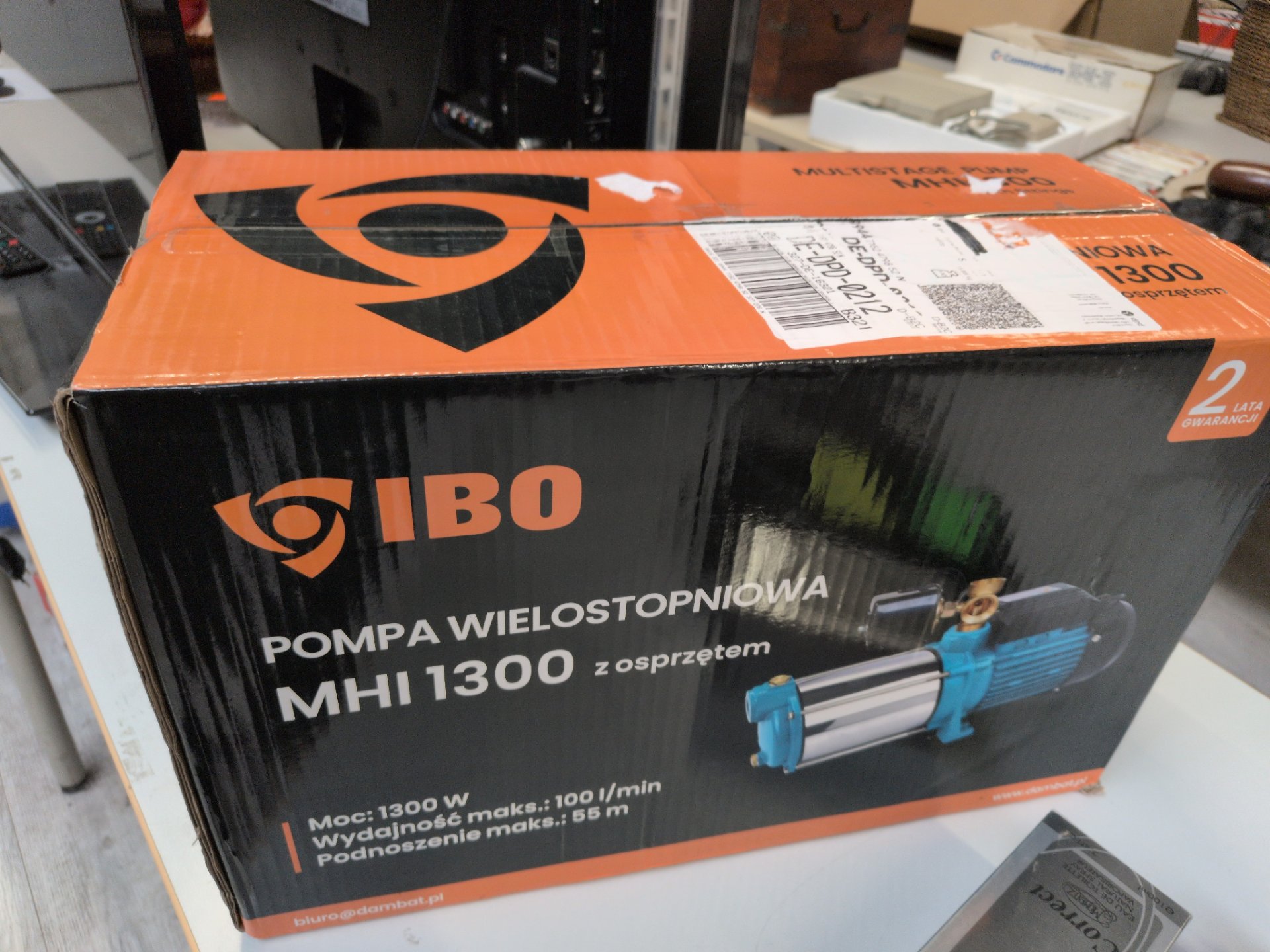 Los 345 – 1 Hockdruckpumpe MHI1300, Neu,  1300W, 100/Min, 55m