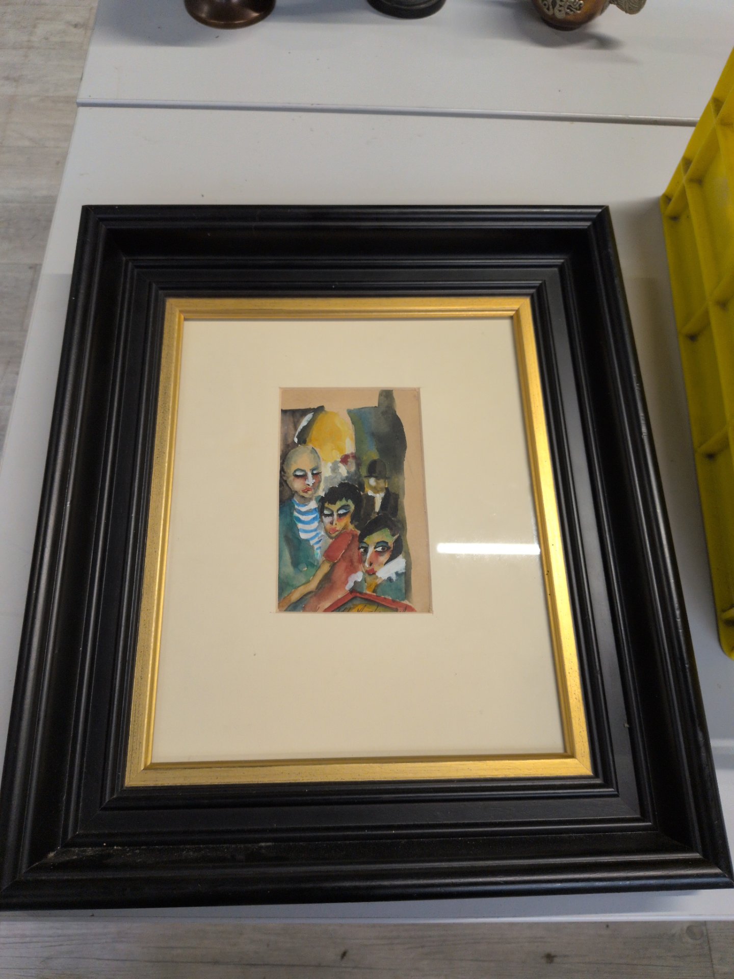 Los 158 – 1 Aquarell auf Papier, unleserlich signiert.
