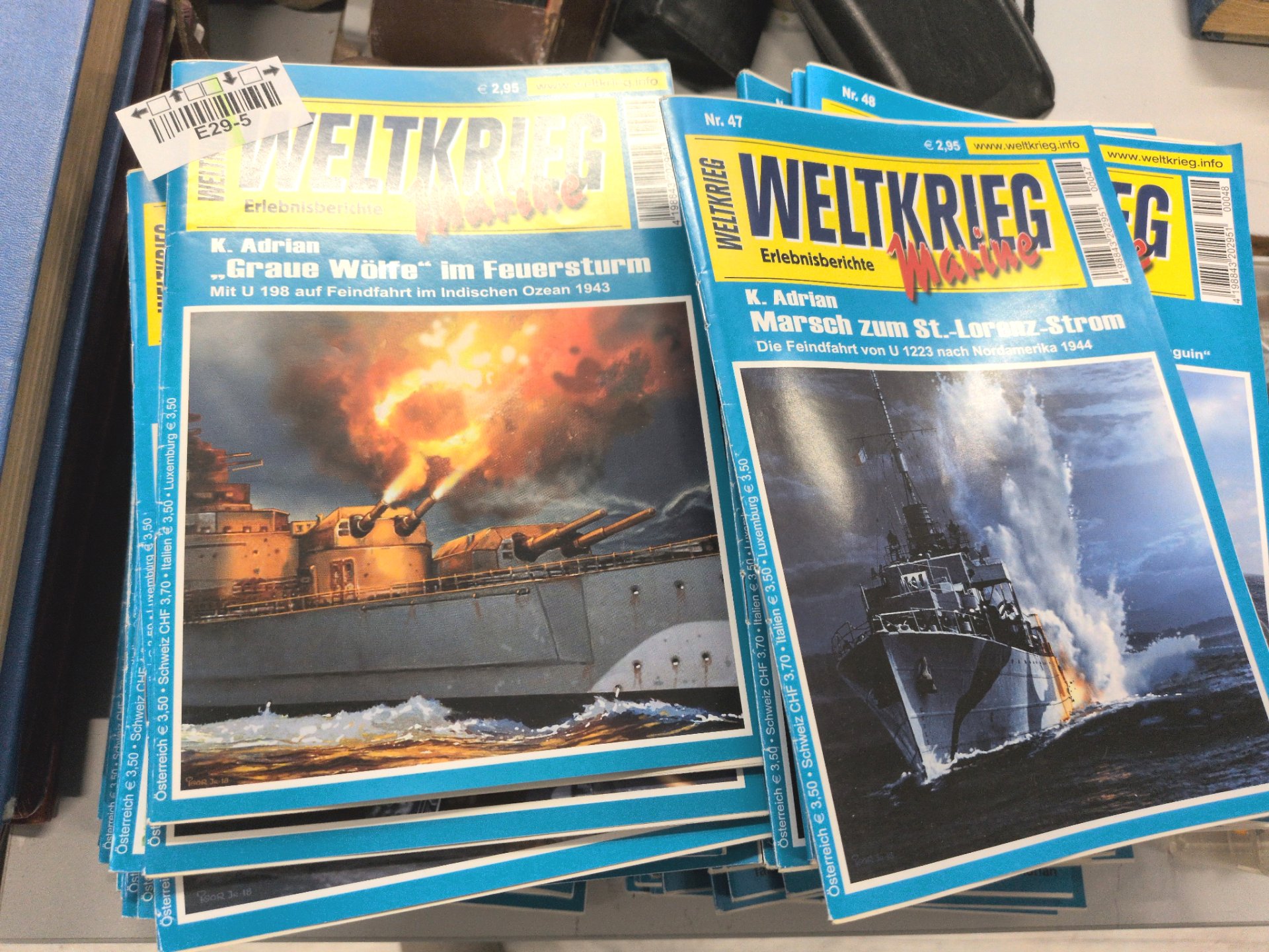 Los 192 – 1 Posten Millitär Hefte, Weltkrieg, Marine