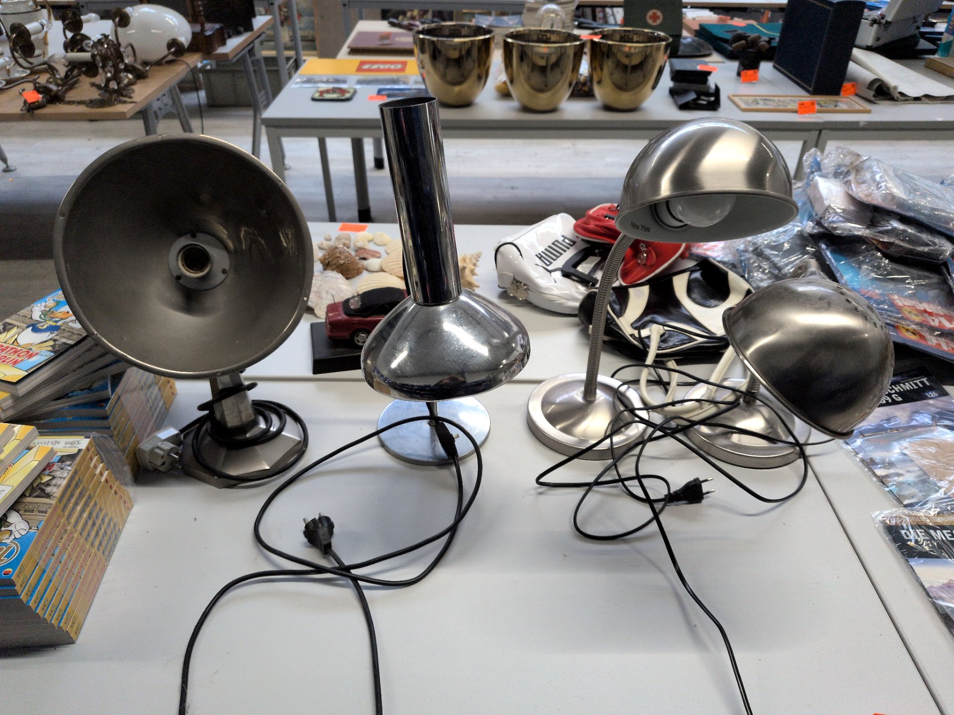 Los 168 – 4 Lampen, 2x Ikea, 1x OMI, 1x Wärmag