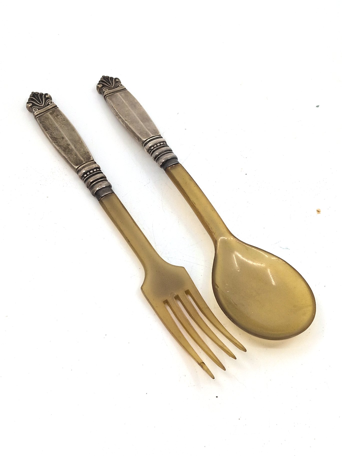 Los 53 – 1 altes Salatbesteck, Silber