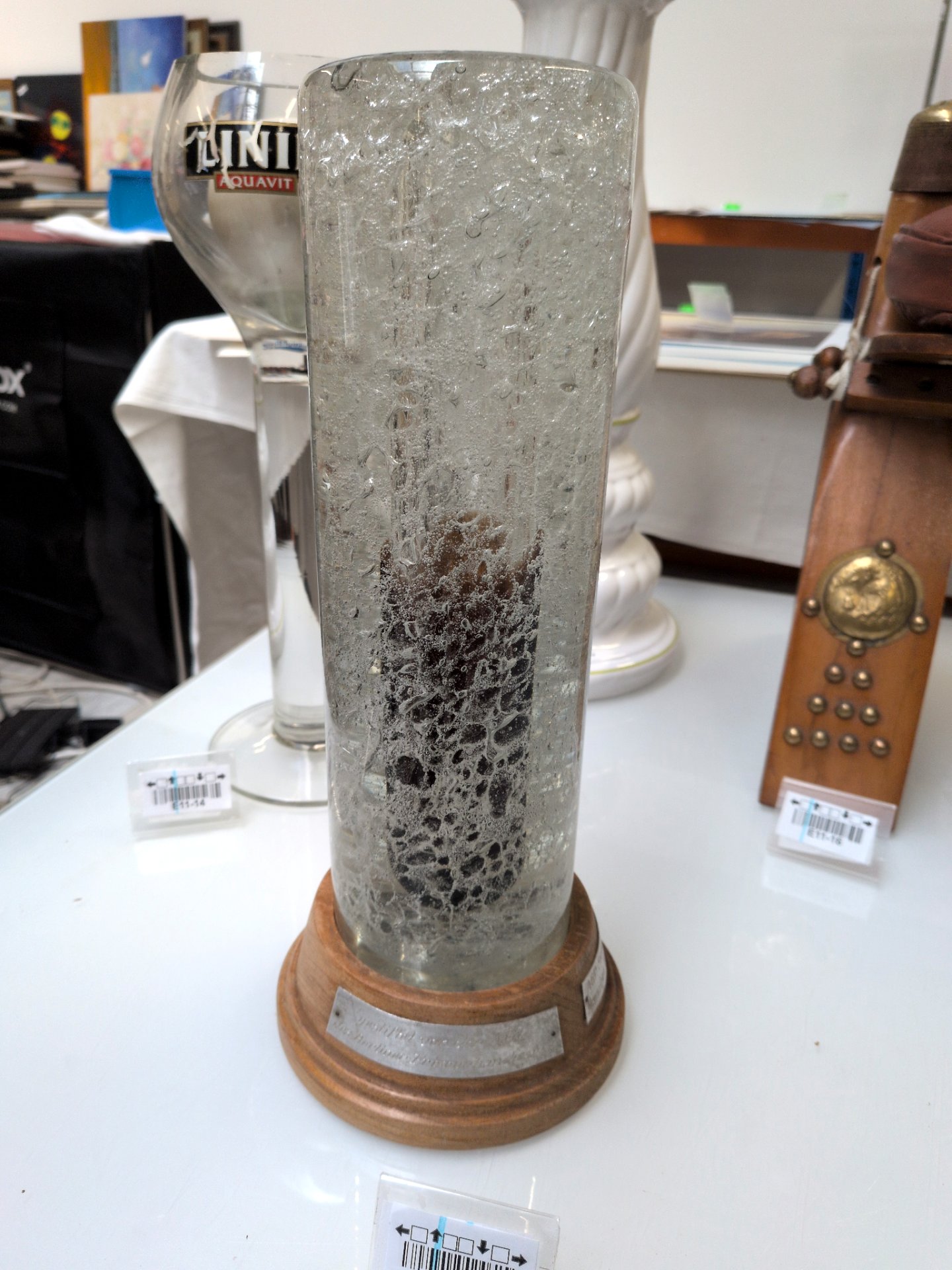 Los 178 – 1 Pokalglas/Vase mit extra Sockel
