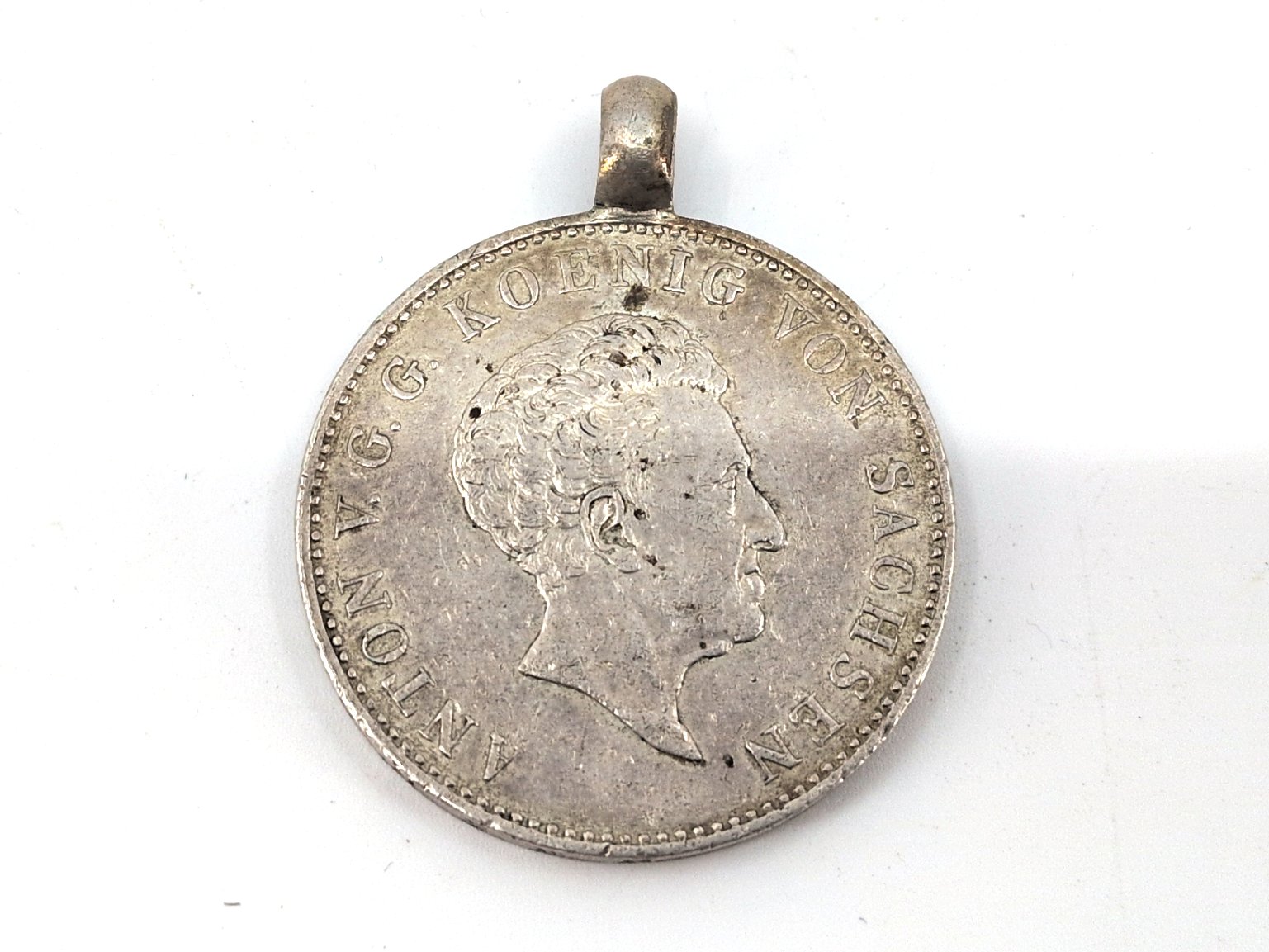 Los 27 – 1 antike Silbermünze Sachsen 1830, Original