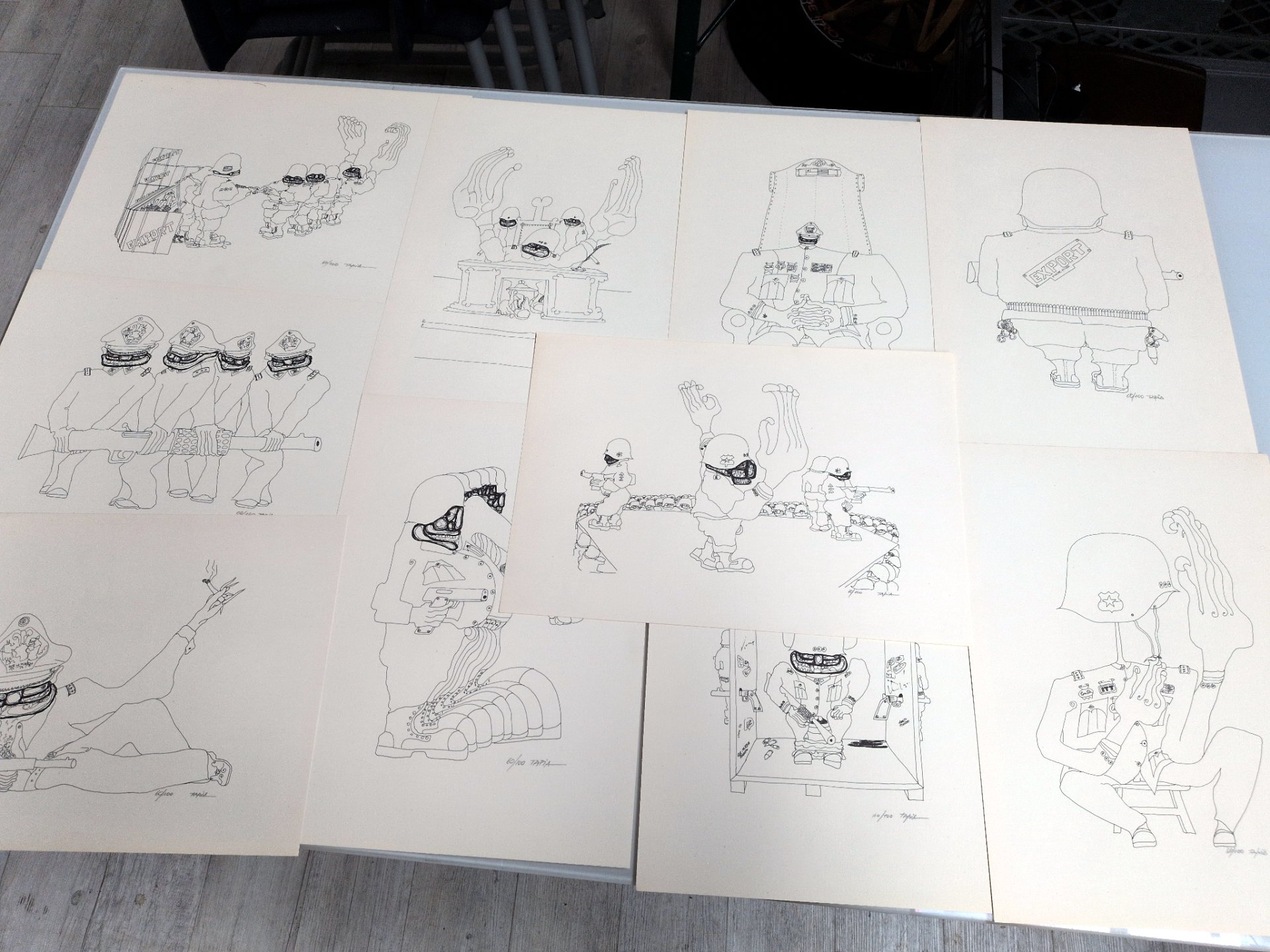 Los 120 – 10 Drucke, sign. Tapia, alles Auflage 60/100