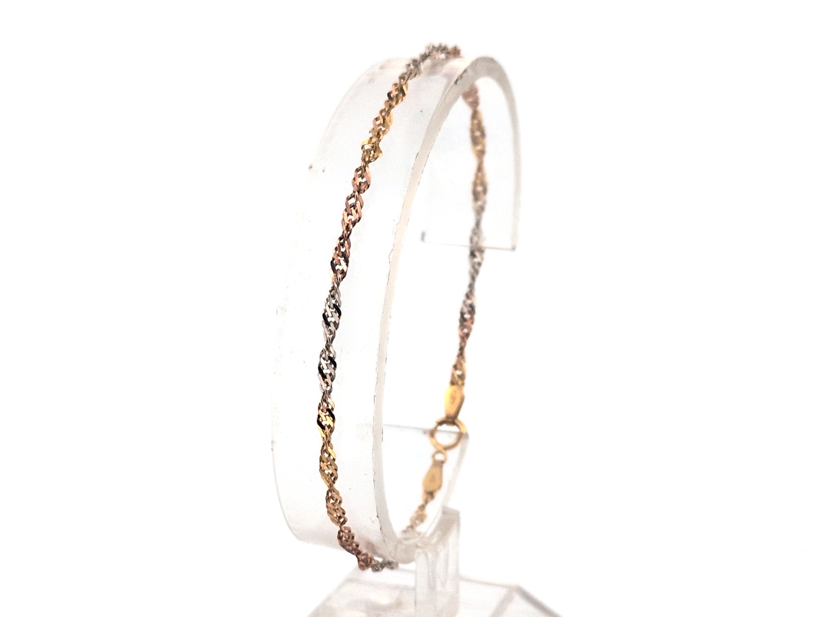 Los 104: 1 bracelet, yellow/white/red gold 333