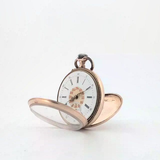 360° Ansicht – 1 Taschenuhr, 585