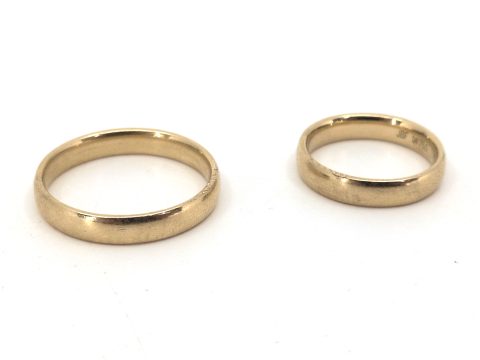 2 Trauringe, GG 750