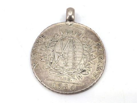 1 antike Silbermünze 1784, Original