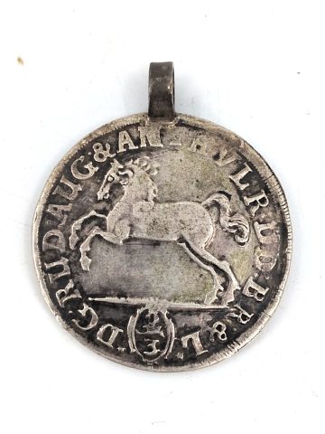 1 antiker Silber‑Mariengroschen, Original