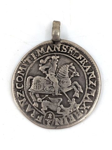 1 antiker 1/3‑Taler 1672 Silber, Marsfeld, Original