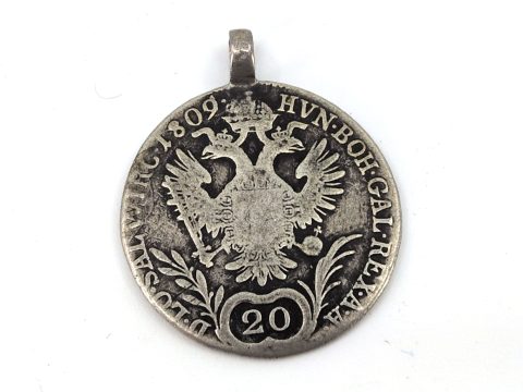 1 antike Silbermünze 1809, Original